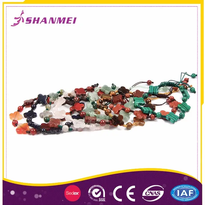 Meilleur Bijoux Magasin De Semi-Précieuse Oeil de Tigre Personnalisé Shamballa Bracelet