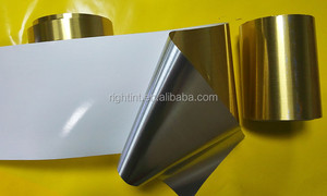 Rotoli di <span class=keywords><strong>Carta</strong></span> Metallizzata Oro Monofacciale su Poliestere con Adesivo Acrilico Attivabile ad Acqua <span class=keywords><strong>per</strong></span> Uso Mascherante - Product Image 5