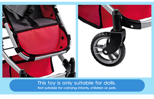 Feili chất lượng cao 2 cách baby <span class=keywords><strong>doll</strong></span> xe đẩy và xe ghế đẩy cho búp bê búp bê xe đẩy em cho 11 tuổi - Product Image 5