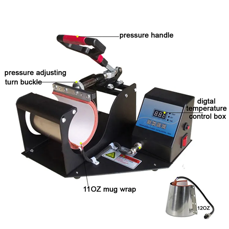 2 in 1` mug press machine Hot sale high quality cup sublimation transfer printing mug heat press machine