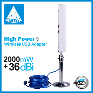 adaptador de red tarjeta WLAN adaptador usb wifi antena exterior Melón N9 - Product Image 4