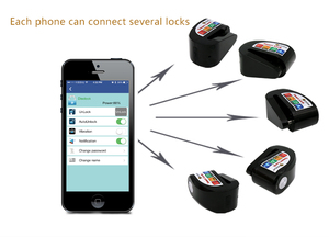 <span class=keywords><strong>Candado</strong></span> de <span class=keywords><strong>Disco</strong></span> para Motocicleta con Aplicación para Teléfono Inteligente OEM/ODM, Resistente al Agua IP55, <span class=keywords><strong>Candado</strong></span> para Bicicleta Eléctrica Antirrobo con Sirena, Material de Aleación de Zinc - Product Image 5