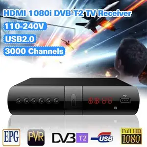 DVB-T2เครื่องรับสัญญาณดาวเทียม DVB-T H-I เครื่องรับสัญญาณทีวีดิจิตอล MPEG4 DVB T2 H.264เครื่องรับสัญญาณโทรทัศน์ภาคพื้นดิน DVB T Set Top Box Vs K3