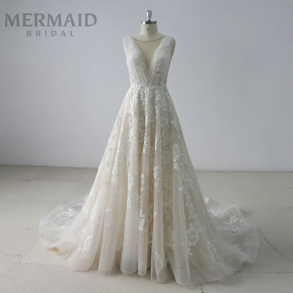 latest designs v back court train maternity wedding gown dress bridal