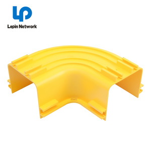 Ningbo Lepin usine fournisseur vente chaude 240 360 600mm Fiber Runner Fiber Optic Raceway jaune plastique PVC Ftth câble plateau <span class=keywords><strong>couverture</strong></span> - Product Image 5