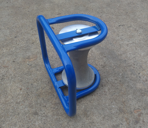 Rouleau de guidage pour pose de câbles souterrains, à roue en aluminium, type <span class=keywords><strong>Mecanum</strong></span>, capacité de charge de 10 KN, certifié ISO9001, pour utilisation dans les puits de visite - Product Image 3