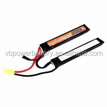 Airsoft VB Güç 7.4 V/2,000 mAH 15C Lityum Polimer LIPO Vinç Stok Nunchuck Pil