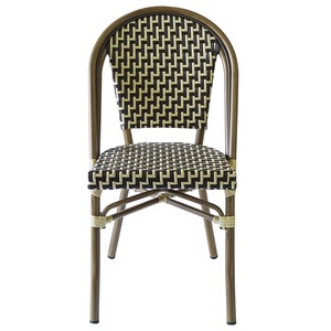 <span class=keywords><strong>Paris</strong></span> Extérieure Empilable <span class=keywords><strong>de</strong></span> Salle À Manger En Osier <span class=keywords><strong>Café</strong></span> En Aluminium Chaise <span class=keywords><strong>de</strong></span> Bistrot En Rotin - Product Image 1