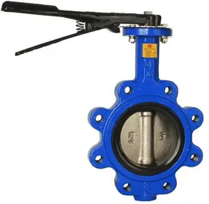 Wenzhou Manual Lug Type Flange Center Line Butterfly Valve Manufacturer