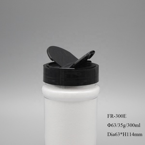 Fabrika stok toptan 10oz yuvarlak temizle baharat ambalaj PET plastik saklama kutusu biber tozu ve tuzluk kavanoz kapak çevirin - Product Image 6