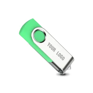 Giratória pen drive USB 2.0 3.0 logotipo personalizado 16GB Gb 64 32GB usb stick, flashdrive usb personalizado para o presente corporativo
