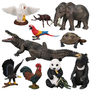 Segundo Set: Figuras de Animales Salvajes de PVC, Simulación Realista, Figuras de Elefantes, Juguetes - Product Image 1