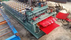 Полностью автоматическая металлическая сталь, небольшие волны, кровельный лист, Профилирующая машина, сделано в Китае