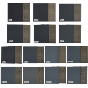 Papel <span class=keywords><strong>de</strong></span> <span class=keywords><strong>Lija</strong></span> <span class=keywords><strong>de</strong></span> Carburo <span class=keywords><strong>de</strong></span> Silicio Húmedo/Seco <span class=keywords><strong>de</strong></span> 9*11 Pulgadas, Hoja <span class=keywords><strong>de</strong></span> <span class=keywords><strong>Lija</strong></span> Impermeable para Herramientas Abrasivas <span class=keywords><strong>de</strong></span> Madera y Automotrices, Pulido - Product Image 3