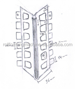 acciaio zincato angolo tallone rullo che forma macchina - Product Image 2
