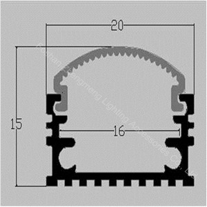Aluminio rígido tiras de luz/aluminio llevado perfiles 20mm/barra de luz <span class=keywords><strong>LED</strong></span> de aluminio proveedor - Product Image 2