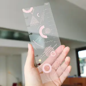 Papel de recambio para Página de planificador, regla para Carpeta de 6 anillas, hoja de oro rosa de PVC A5 /A6 - Product Image 1