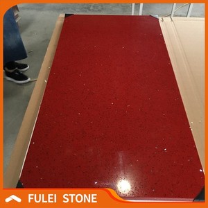 Composite gros rouge étincelle pierre de quartz comptoir prix inde - Product Image 4
