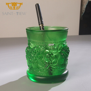 Quà Tặng Kinh Doanh Tráng Men Màu Sắc Lạ Mắt Giá Đựng Bút Trang Trí Nhà Hình Động Vật Sư Tử Tốt Lành Trưng Bày Để Bàn - Product Image 2