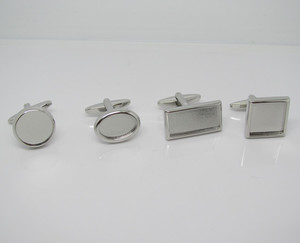 Kẽm Hợp Kim Giá Rẻ Bán Khuy Măng Sét Trống Với Tùy Chỉnh Kích Thước Và Hình Dạng - Product Image 1