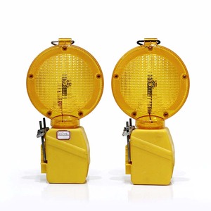 6V4R25 battery powered led yellow flashing traffic warning light