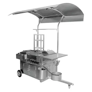 New Design Multipurpose Mobile Catering Station Snack Food Processing and Vending Cart