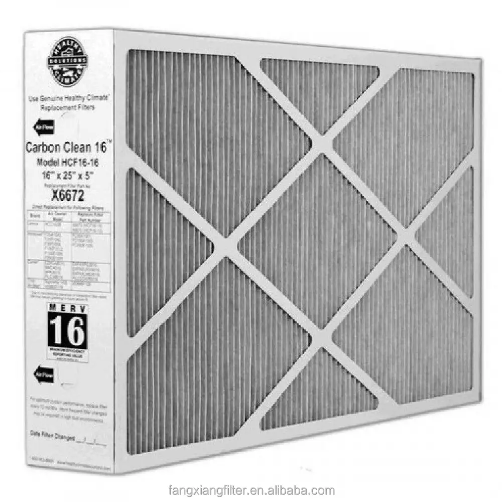 Filtros de horno de aire MERV 8 Allergen 20x25x5 255649-102 con filtro de aire Hepa primario de cartón16x25x1 Filtro de horno Merv 8