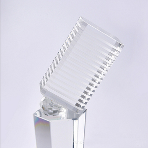<span class=keywords><strong>Trophée</strong></span> en cristal K9 vierge de haute qualité pour concours de chant, avec <span class=keywords><strong>logo</strong></span> personnalisé, idéal pour les concours de microphones et les cadeaux d'affaires. - Product Image 5