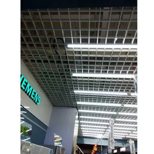 金属天花板铝网格天花板面板建筑材料格栅吊顶