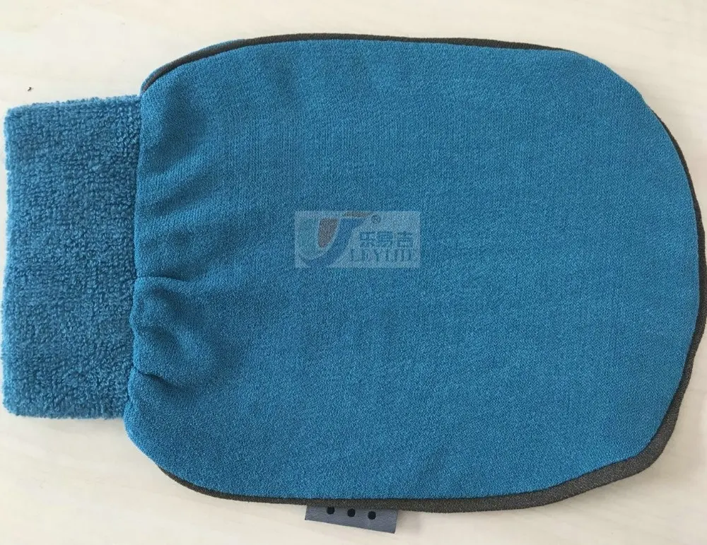 Mới Thời Trang Body Scrubber 150D Duy Nhất Viscose Bath Glove Tẩy Tế Bào Chết Sponge Bath Mitt Với Bông Đàn Hồi