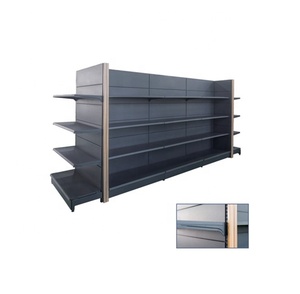 Présentoir de supermarché de gondole latérale simple largement - Product Image 4