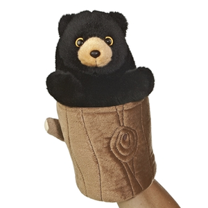 Marioneta de Oso en Tronco de Árbol, Marioneta de Peluche de Oso, Marioneta de Oso - Product Image 2