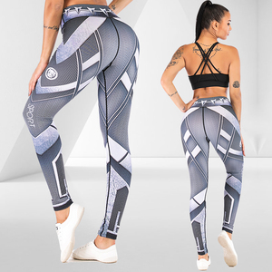 Pantalon imprimé panthère noir pour femmes, vêtement classique de Yoga, plaqué or, - Product Image 6