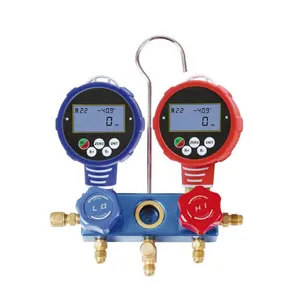 2-Valve refrigeration digital R410a manifold gauge WK-6882 with 3 sizes of hose