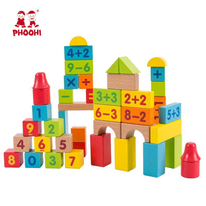 50 шт. арифметика образования красочные считая деревянные блоки для 1 +