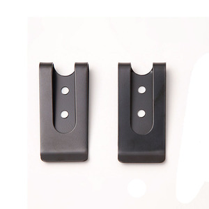 Vente en gros d'usine, clip de <span class=keywords><strong>ceinture</strong></span> <span class=keywords><strong>à</strong></span> ressort en acier métallique noir électro-plaqué de 25*52,3 mm pour étuis en cuir - Product Image 1