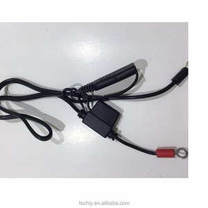 Motorcycle Trailer 2 Pin Standard SAE Plug to Crimp Terminal With Fuse <b>Wire</b> <b>Assembly</b> - Product Image 2