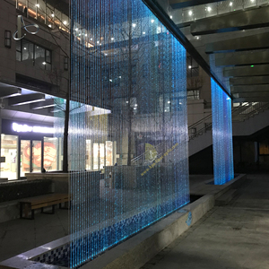 Decoración de Plaza al aire libre, cortina de cascada de fibra óptica brillante con agua corriente - Product Image 2