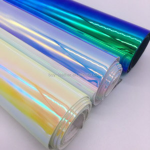 Yanardöner şeffaf holografik ayna TPU vinil kumaş anti-küf aşınmaya dayanıklı bitmiş desen dekoratif için - Product Image 2