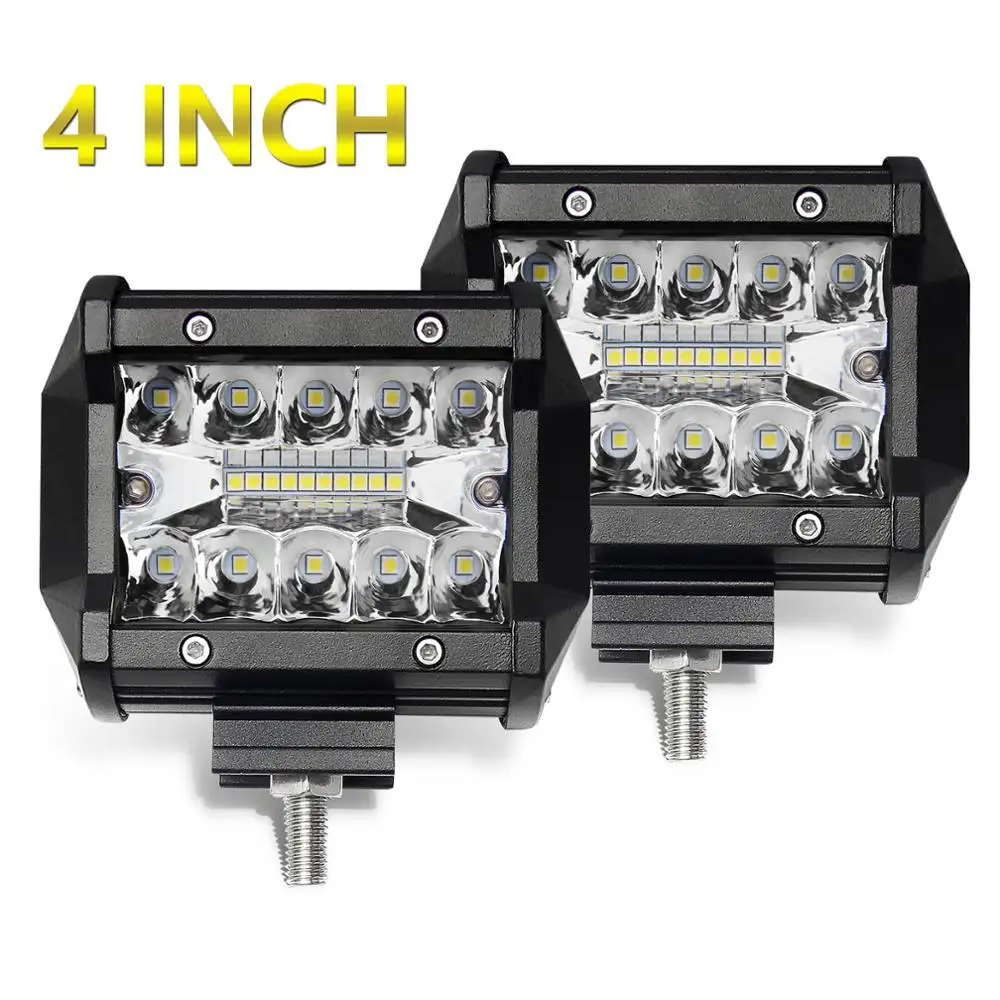 Car Lighting Accessories 12V 24Volt 7Inch 12Inch 20Inch 23Inch Combo Beam 4Inch 3 Triple Rows Led Light Bar