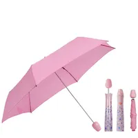 Comerciante de garrafa cor design dobrável guarda-chuva com garrafa de baixo custo
