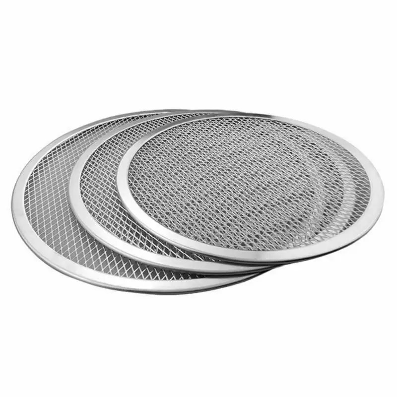 Stainless steel pizza screen / pizza pan screen mesh / Aluminum pizza mesh pan