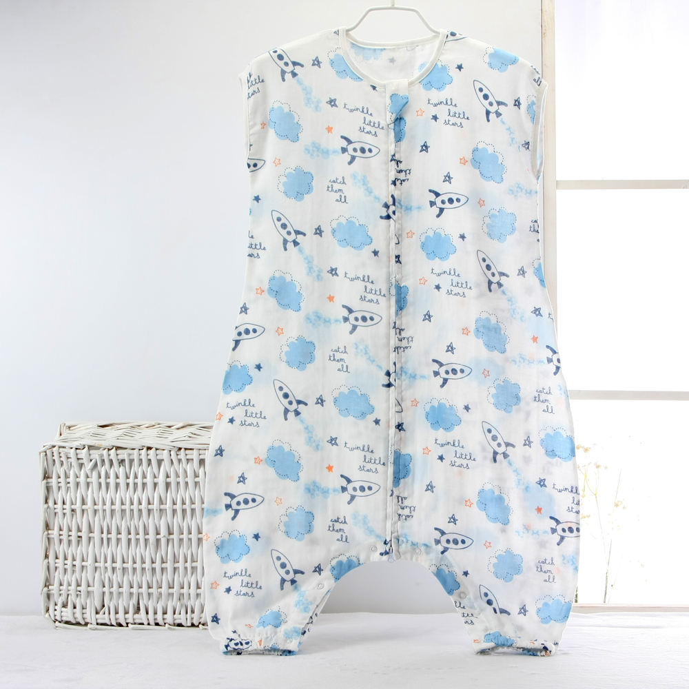 Zogift 2018 2 capas suave ecológico 100% tela de muselina de algodón bebé saco de dormir - Product Image 1