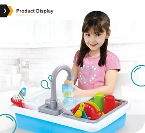 <span class=keywords><strong>Lave</strong></span>-<span class=keywords><strong>vaisselle</strong></span> cuisine évier jouet bébé <span class=keywords><strong>Miniature</strong></span> cuisine en plastique semblant jouer nourriture pour les enfants - Product Image 2