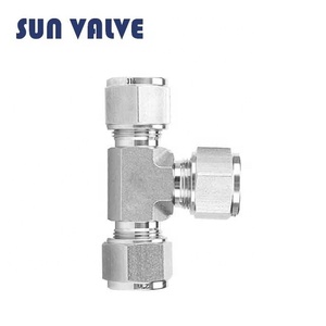 Swagelok Loại <span class=keywords><strong>Tee</strong></span> Với Ferrules Thép Không Gỉ Đôi Bằng Nhau Liên Minh <span class=keywords><strong>Tee</strong></span> 1/2 Inch Ống OD Nén - Product Image 3