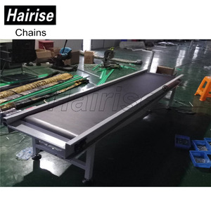 Hairise siyah PVC havaalanı bagaj taşıma bandı konveyör Ce üreticisi özelleştirilmiş 0.4kw - 22kw basınçlı kap sağladı - Product Image 5