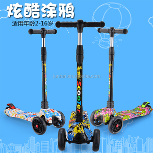 2017 bebé patada scooter de 3 ruedas de la <span class=keywords><strong>vespa</strong></span> plegable para al por mayor - Product Image 2