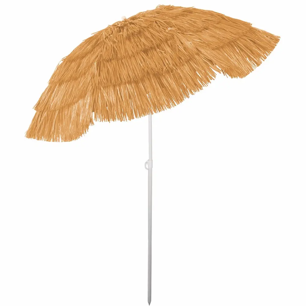 180 cm çaplı hawaii rafya palmiye yaprağı hasır şemsiye büyük saz palapa şemsiye