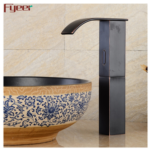 फईयर ऑर्ब काले स्वचालित पानी का नल ठंडा केवल वाटरफॉल सेंसर बेसिन नल नल - Product Image 4