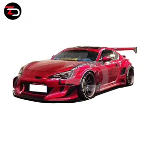 하이 퀄리티 와이드 바디 키트 GT86 BRZ 로켓 토끼로 변경 V3 스타일 도요타 FRP 1 세트 표준 판지 상자 RB 스타일 FT86